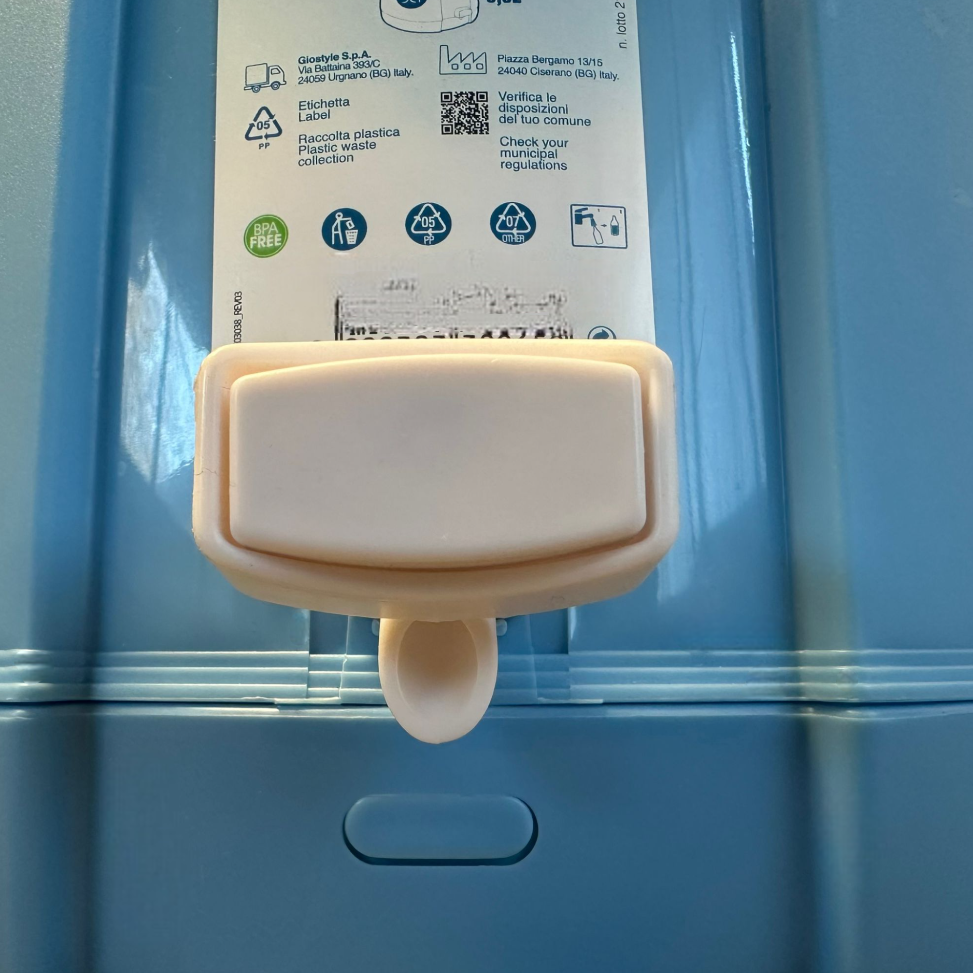 Borraccia dispenser termico 5 litri con rubinetto GioStyle