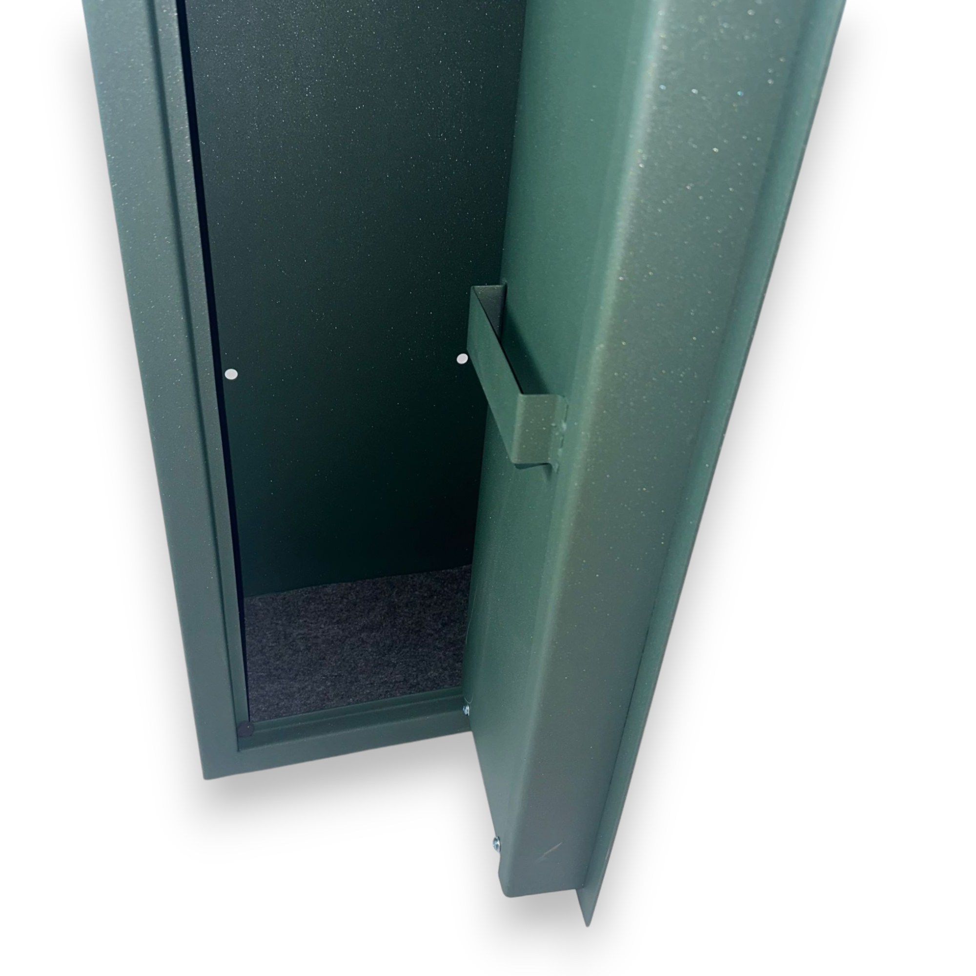 Armadio portafucili 5 posti in acciaio verde militare con cassaforte tesoretto interno STARK S5001T