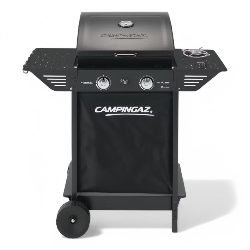 Barbecue a gas 9.2 Kw con accensione piezo in acciaio a 2 fuochi 100x50xH100 cm Xpert 100 LS Plus