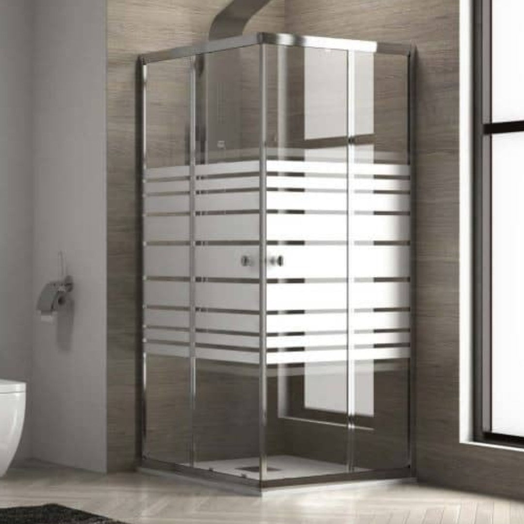 Box doccia in Vetro con 2 ante scorrevoli modello VIOLA 68x88xH190 cm
