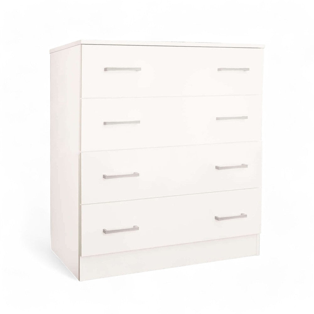 Cassettiera  80x45x91h cm da interno casa a 4 cassetti in legno nobilitato bilaminato Linea Classic