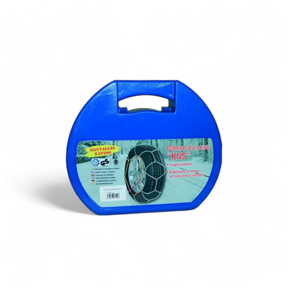 Catene da neve 9mm misura 80 omologate maglia quadra per pneumatici auto varie misure da 13 a 17 pollici