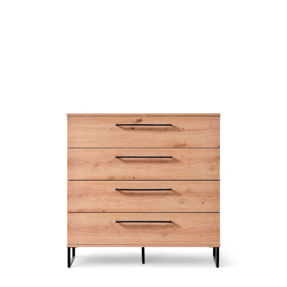 Mobile da soggiorno Sardinia rovere chiaro in truciolare bilaminato dimensioni 91x42x92 cm ideale per arredamento moderno