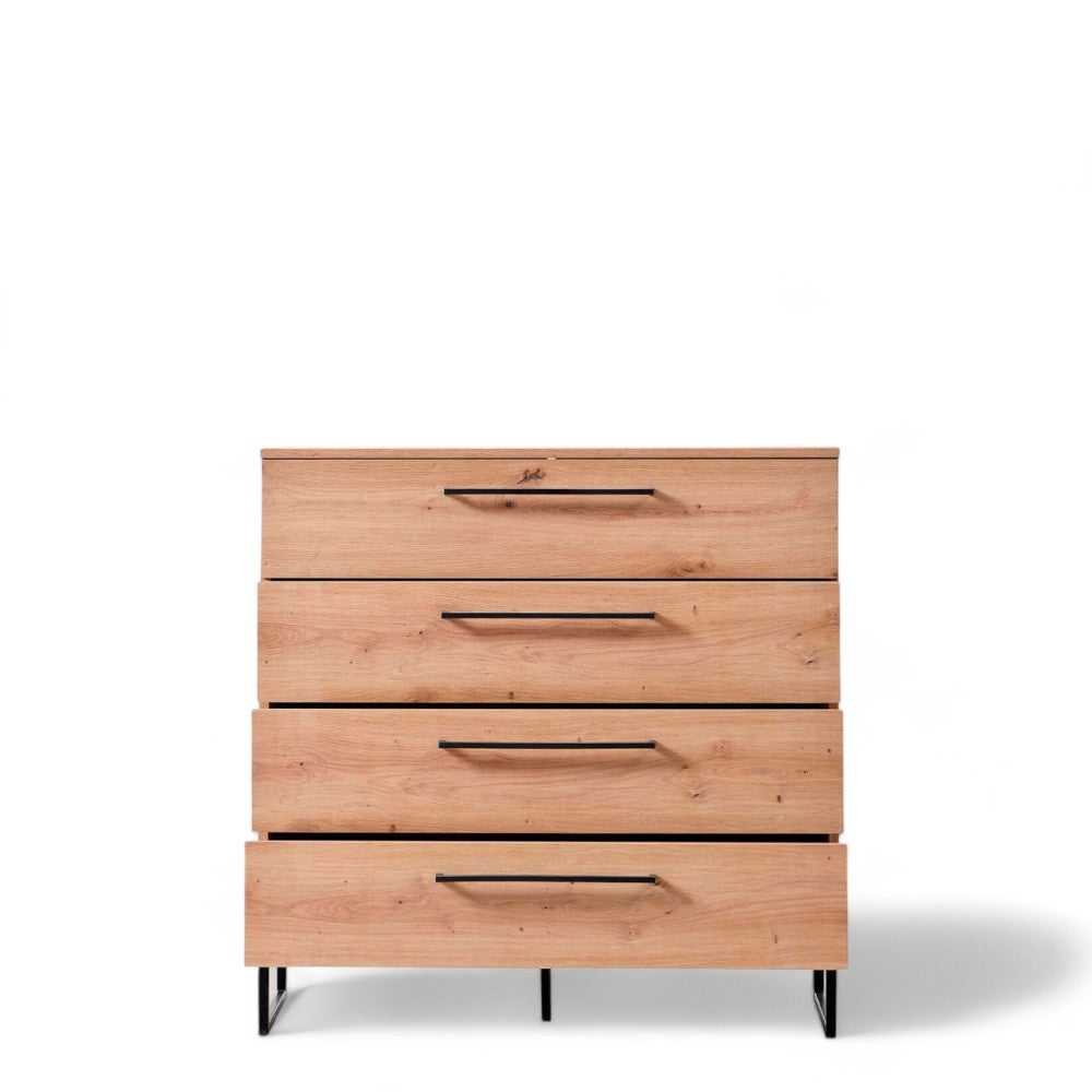 Mobile da soggiorno Sardinia rovere chiaro in truciolare bilaminato dimensioni 91x42x92 cm ideale per arredamento moderno