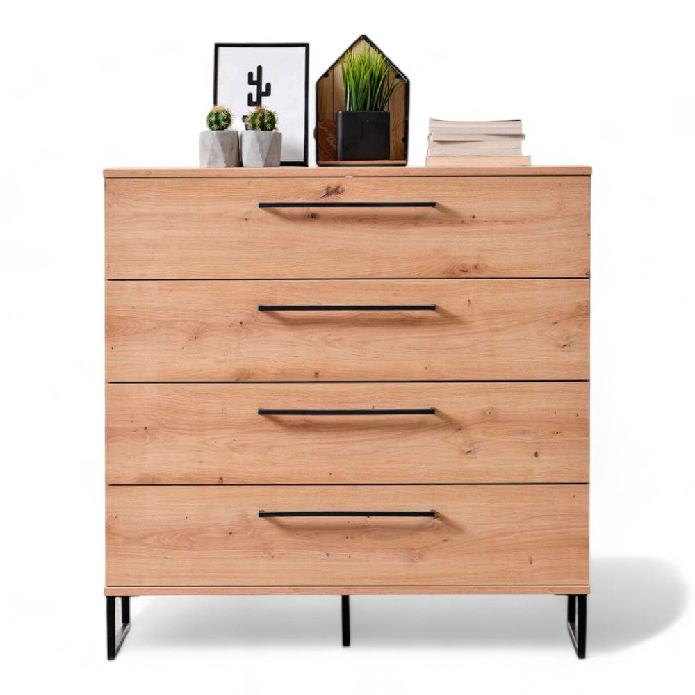 Mobile da soggiorno Sardinia rovere chiaro in truciolare bilaminato dimensioni 91x42x92 cm ideale per arredamento moderno