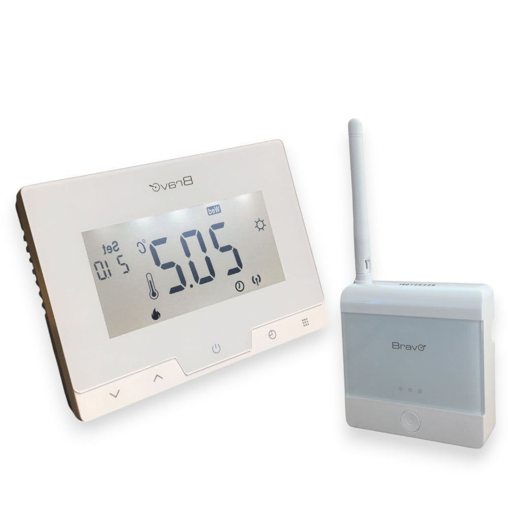 Cronotermostato digitale da parete con display LCD