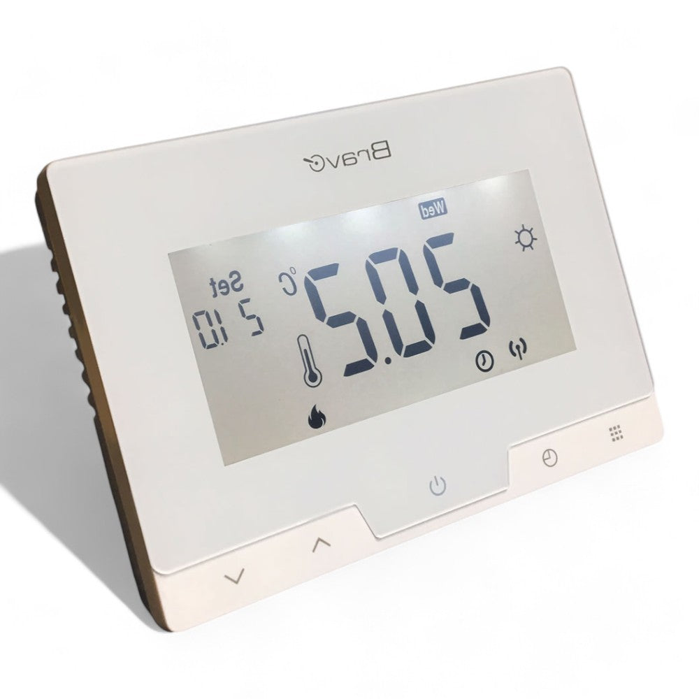 Cronotermostato digitale da parete con display LCD
