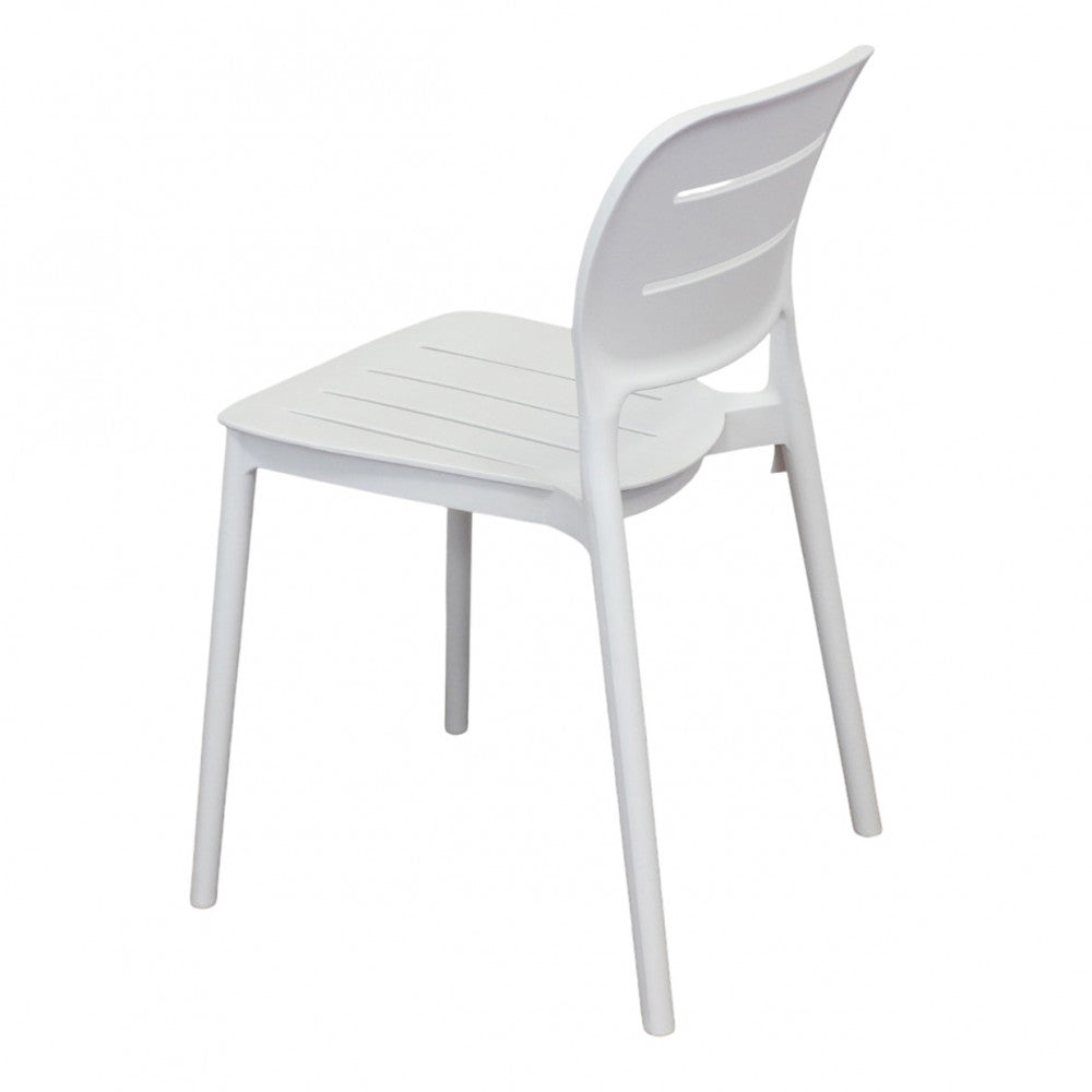 Sedia senza braccioli in polipropilene impilabile 52.5x44xH79 cm Giselle
