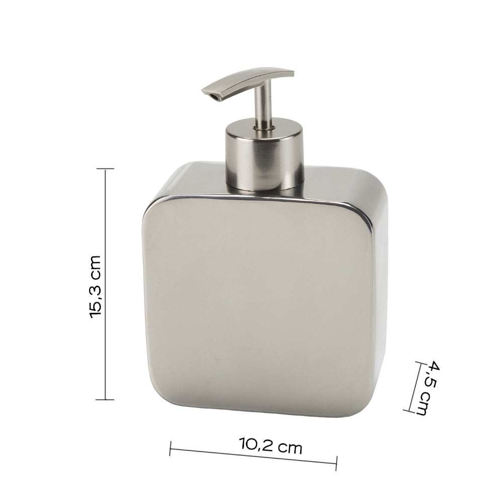 Dosasapone cromato in acciaio inox con erogatore Polaris
