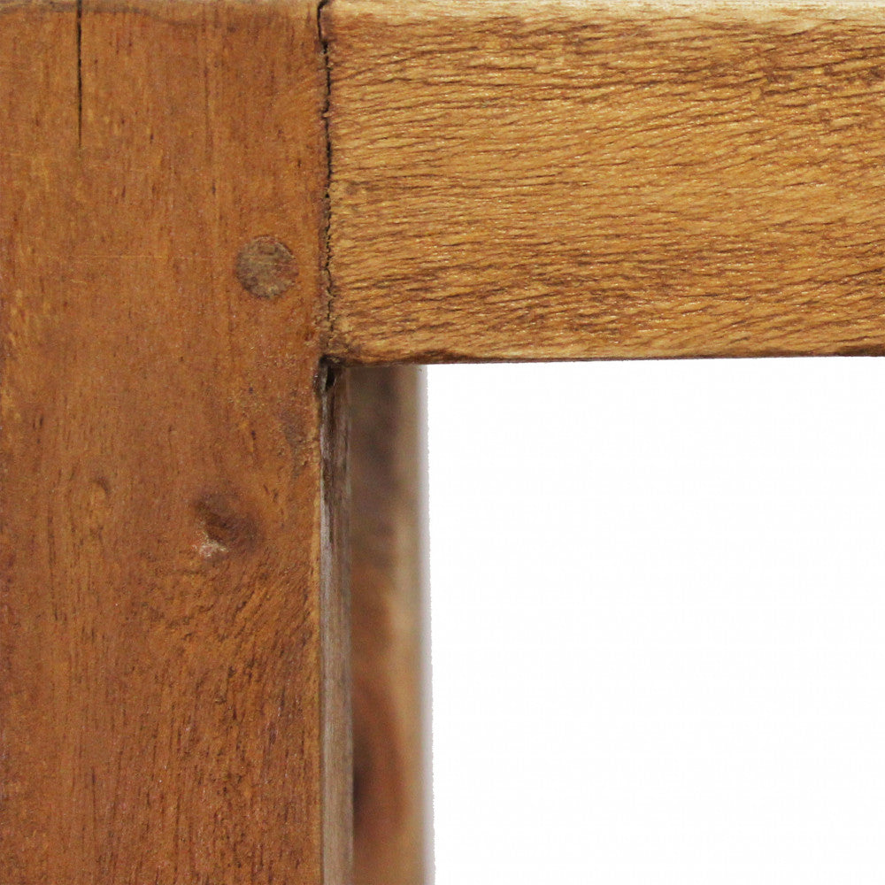 Fioriera piccola in legno riciclato fissa 18x18xH60 cm Cecilin