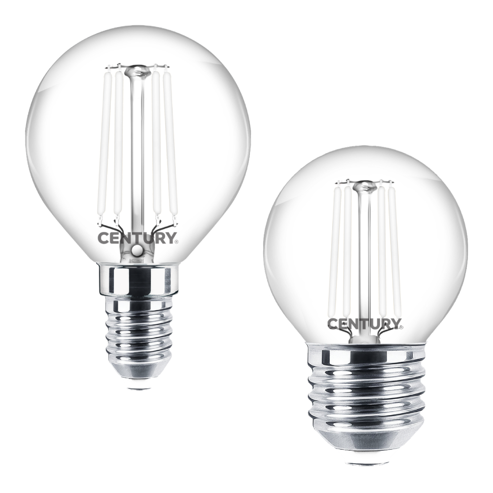 Lampadina LED a luce calda 470 lumen Mini Globo Century