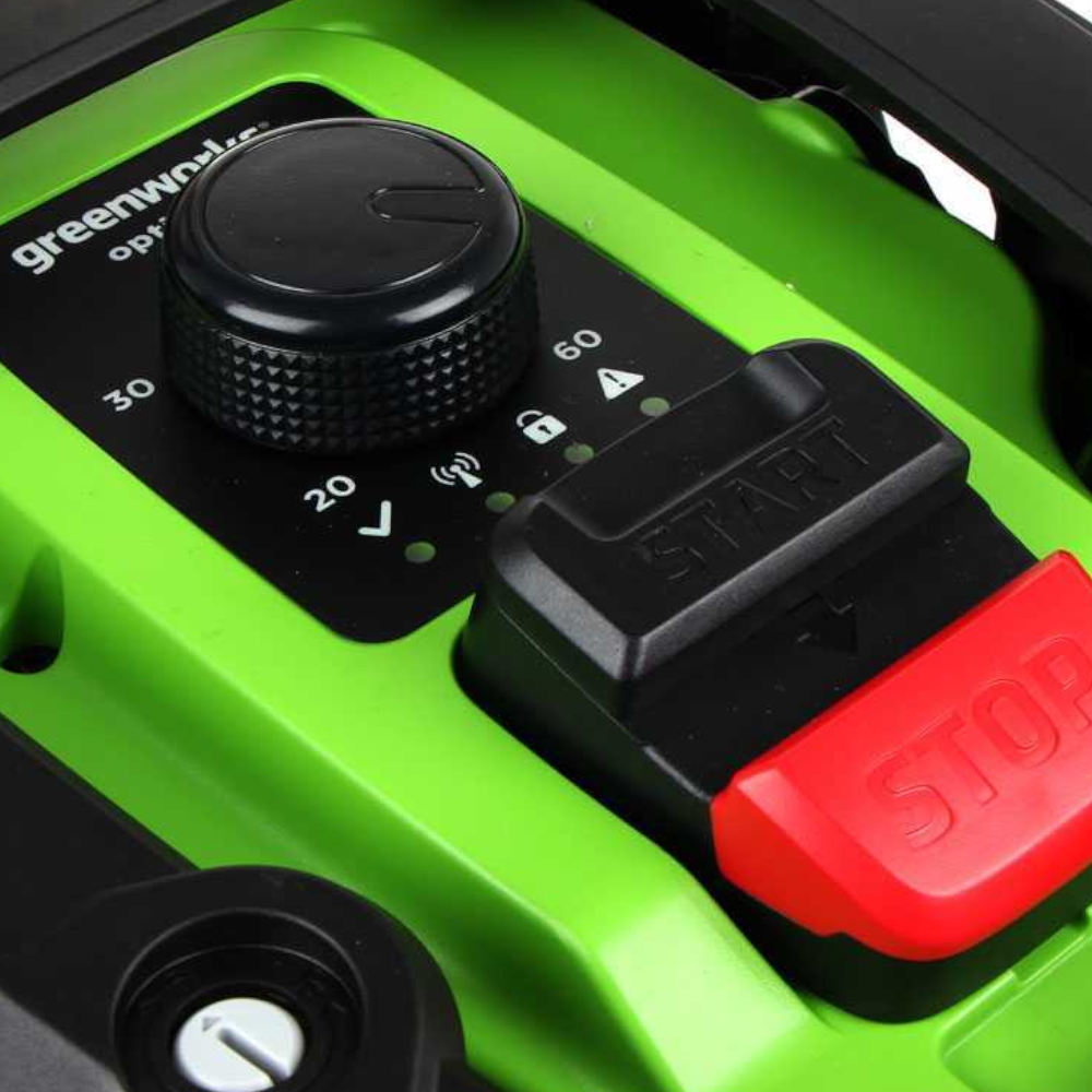 Robot taglia erba a batteria 48V controllabile da remoto con app 450 mq di copertura Greenworks OPTIMOW 4