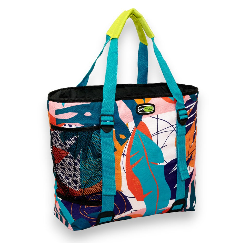 Borsa frigo termica 24 lt con decorazione floreale estiva in poliestere Boxy+ GiòStyle