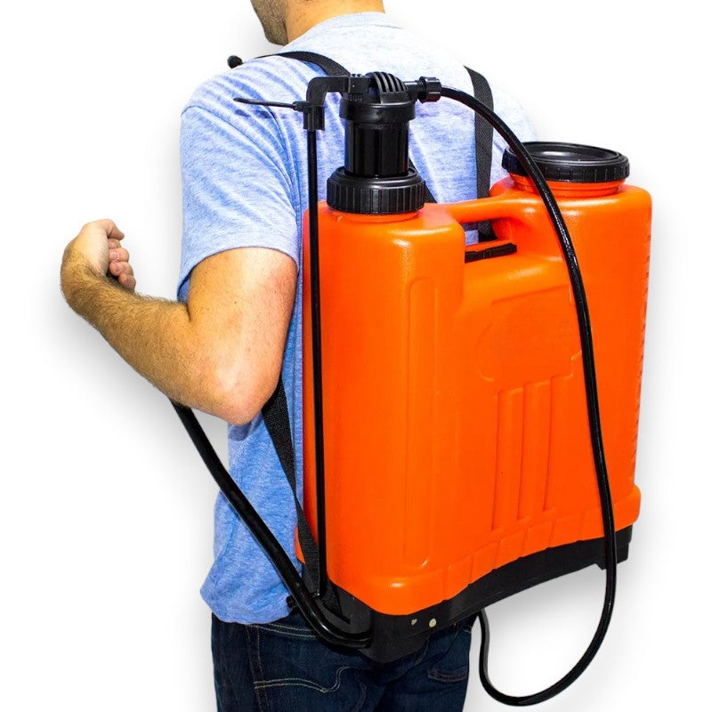 Pompa irroratrice 16 lt a spalla zaino e pressione manuale Garden Elite