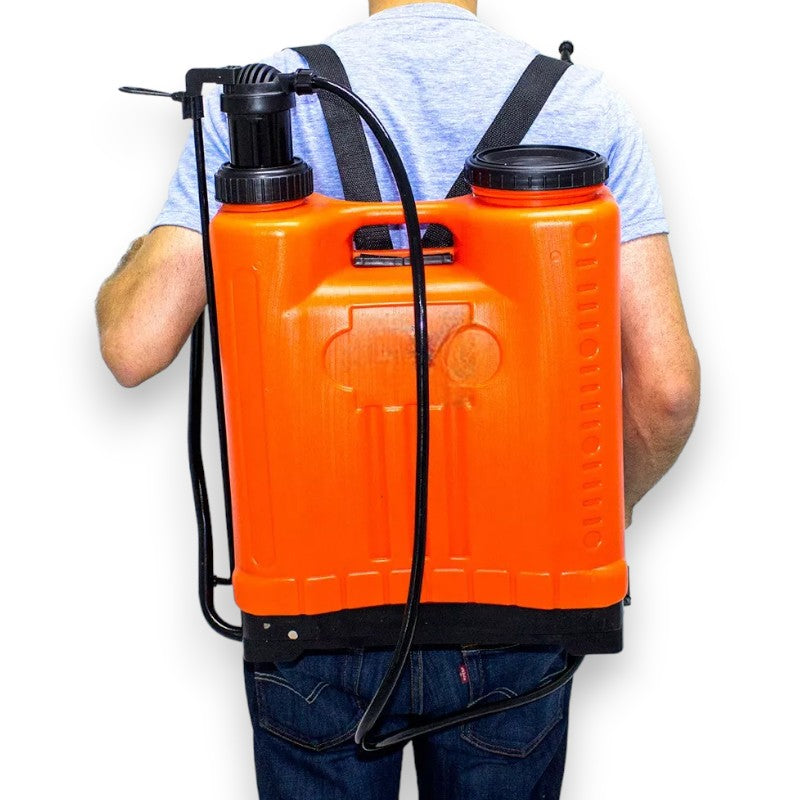 Pompa irroratrice 16 lt a spalla zaino e pressione manuale Garden Elite