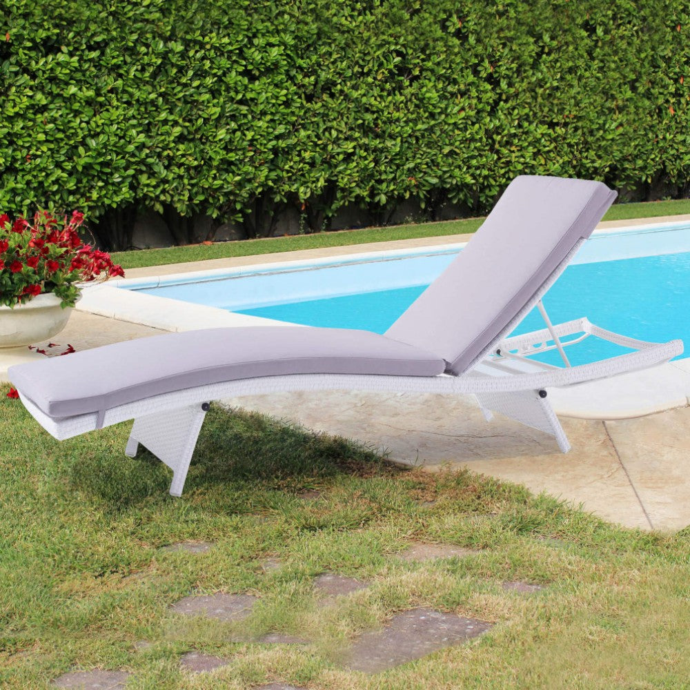 Lettino da esterno giardino in alluminio e legno Mahal