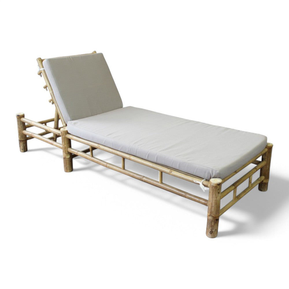 Lettino prendisole in legno bamboo 210x80xH36 Ronik
