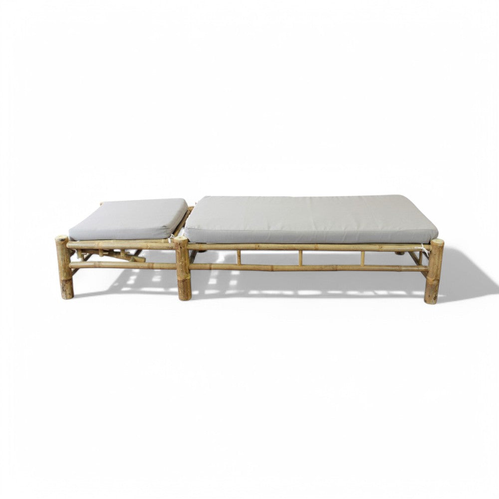 Lettino prendisole in legno bamboo 210x80xH36 Ronik
