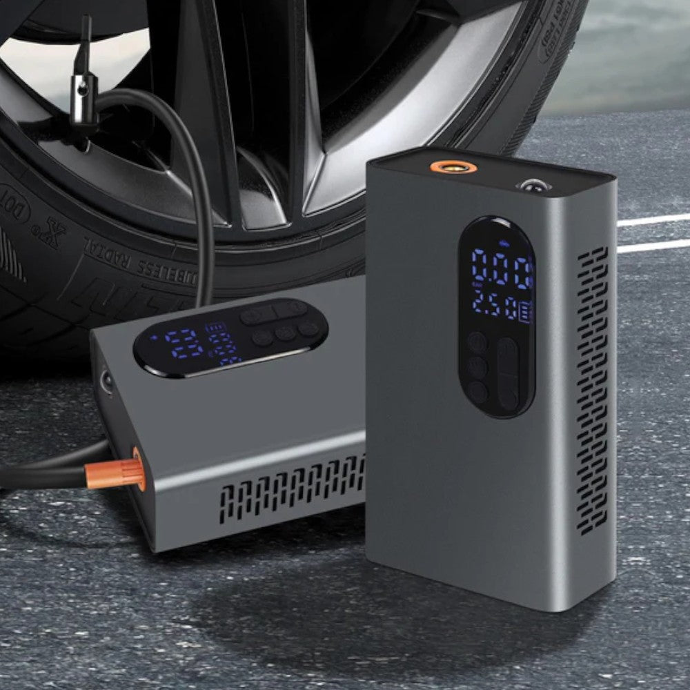 Mini compressore d'aria powerbank e torcia led portatile 80 W LS-MC01