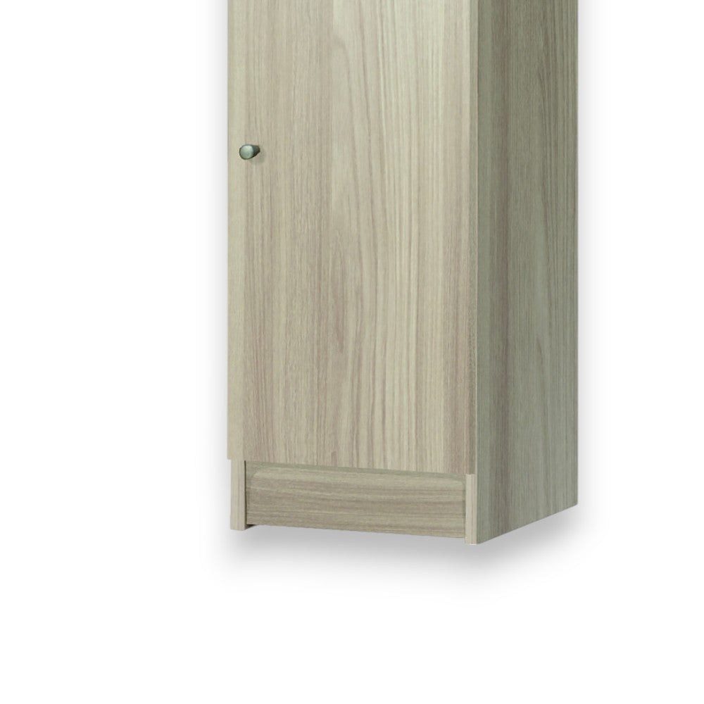 Mobile portaoggetti marrone olmo chiaro MDF 1 anta dimensioni 31x34x80 cm per arredamento casa ufficio salvaspazio
