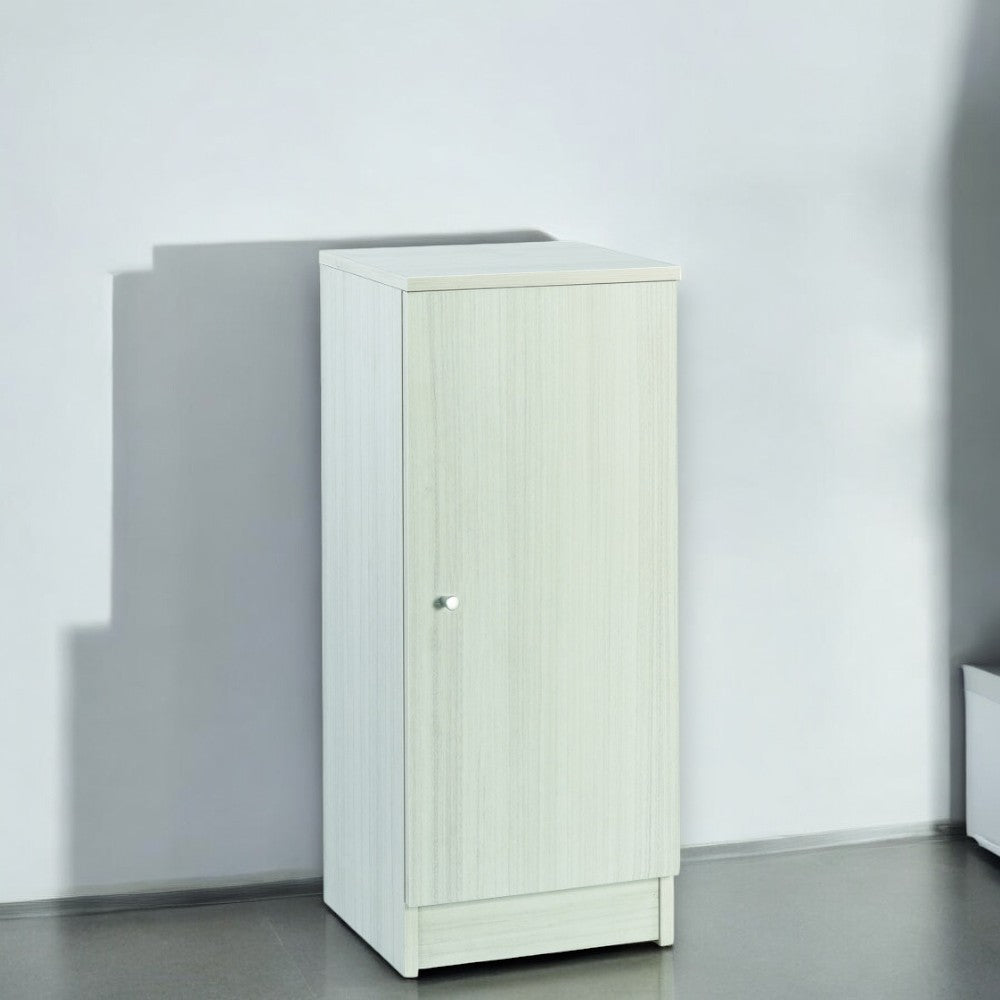 Mobile portaoggetti con anta singola in MDF beige dimensioni 31x34x80 cm ideale per spazi ridotti e organizzazione casa