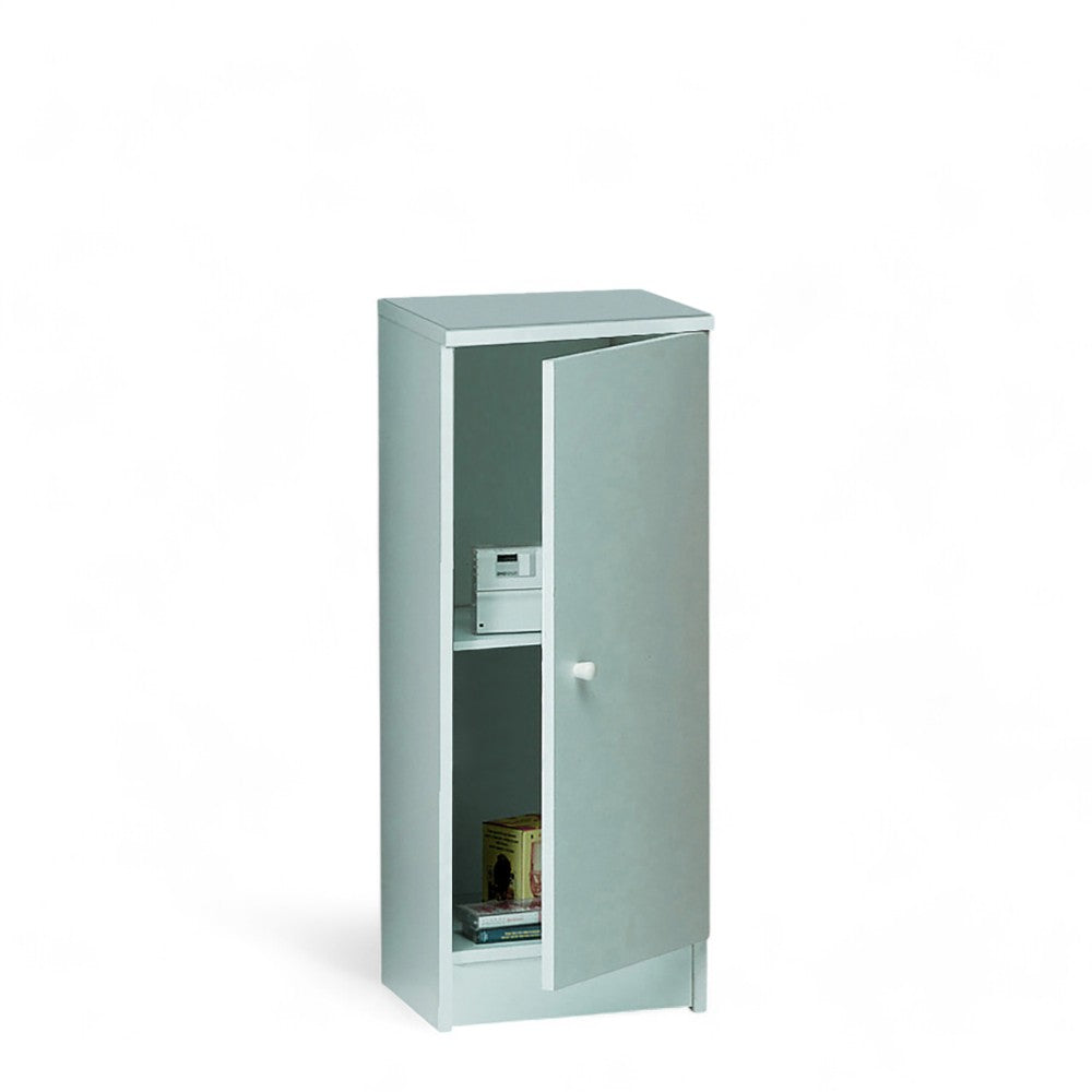 mobile portaoggetti 1 anta bianco mdf liscia dimensioni 31x34x80 cm ideale per organizzazione e stile casa eleganti