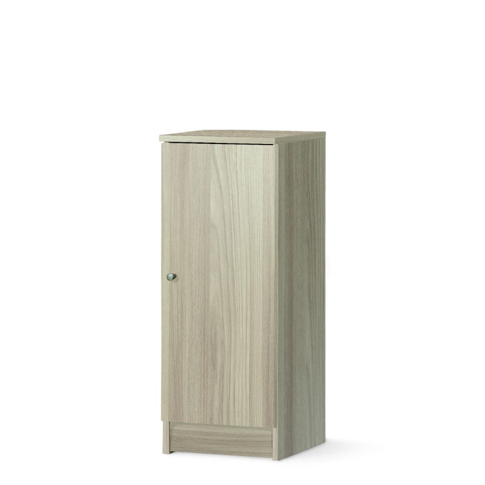 Mobile portaoggetti marrone olmo chiaro MDF 1 anta dimensioni 31x34x80 cm per arredamento casa ufficio salvaspazio
