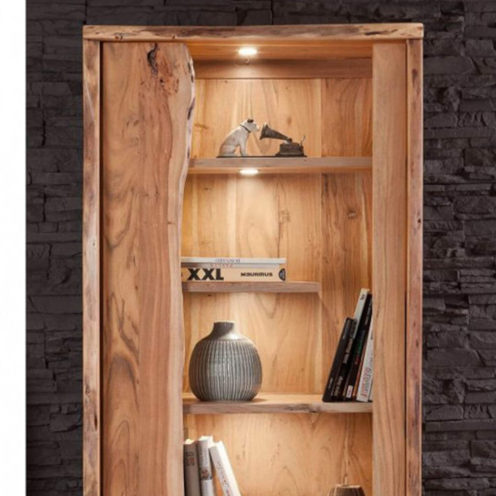 Mobile in acacia colore marrone dimensioni 80x45x200 cm arredamento salotto camera da letto elegante e robusto