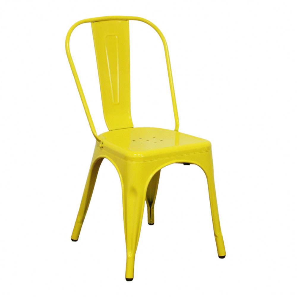 Sedia da interno in metallo resistente 35x45xH85 cm con design ergonomico Lola