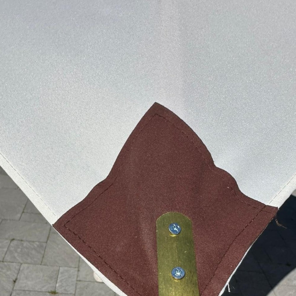 Ombrellone da giardino in legno palo intero idrorepellente con carrucole 280x280 cm Sun Top Exclusive