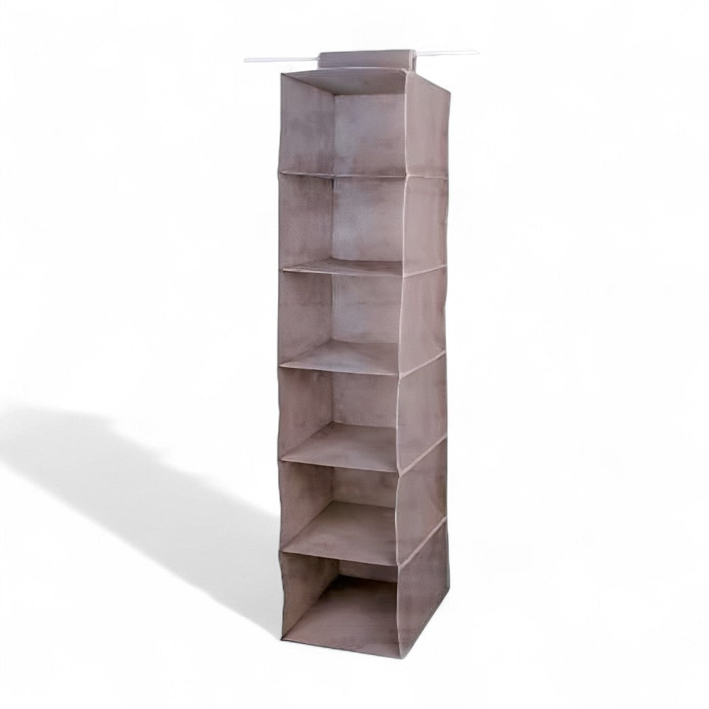 Ordinatore armadietto 6 posti in tnt e cartone rigido 30x30xH120 cm