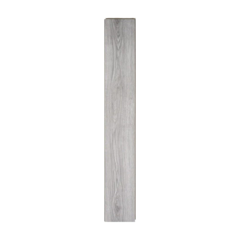Pavimento laminato in fibra di legno con strato protettivo in corindone rovere grigio ad incastro alta resistenza usura e macchie per riscaldamento