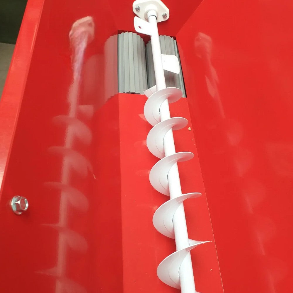 Pigia diraspatrice elettrica 1Hp con coclea con rialzo per lavorazione uva