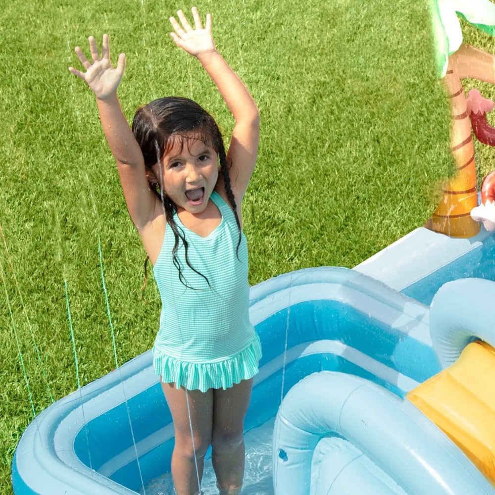 Piscina gonfiabile + 2 Anni 244x198xH71 cm Jungle Adventure Play Center