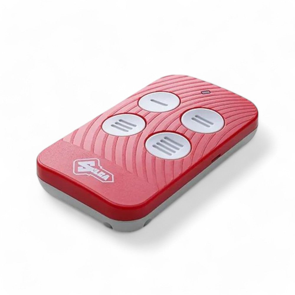 Radiocomando universale am fm rosso bianco con frequenze 433 92 868 35 mhz memorizza fino a 4 codici fisso rollingpulsanti rigidi