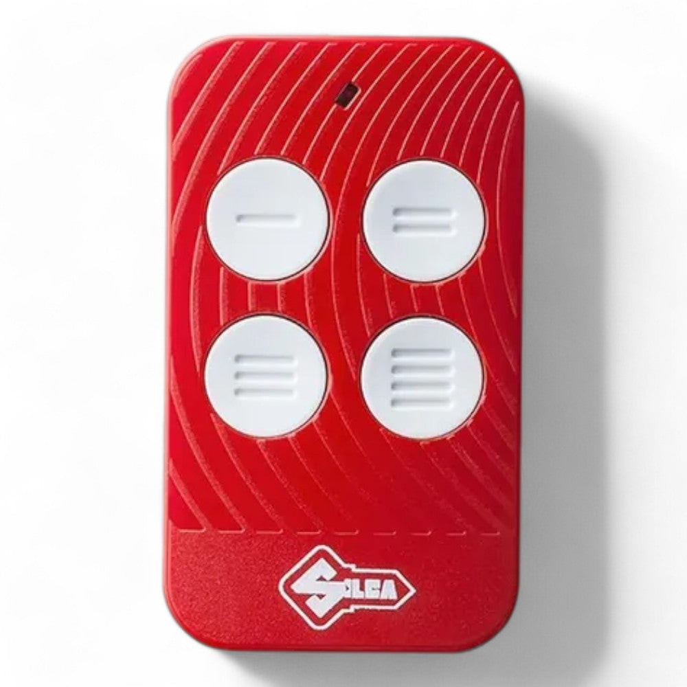 Radiocomando universale am fm rosso bianco con frequenze 433 92 868 35 mhz memorizza fino a 4 codici fisso rollingpulsanti rigidi
