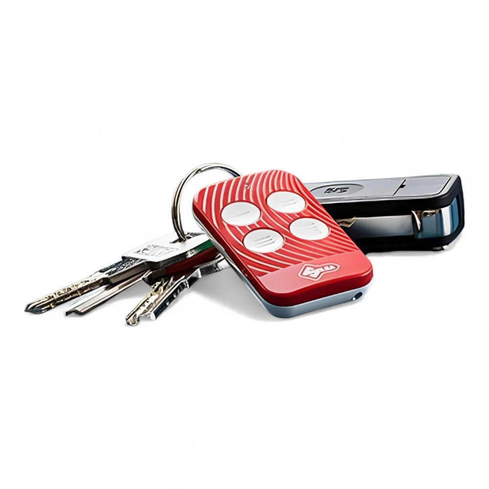Radiocomando universale am fm rosso bianco con frequenze 433 92 868 35 mhz memorizza fino a 4 codici fisso rollingpulsanti rigidi