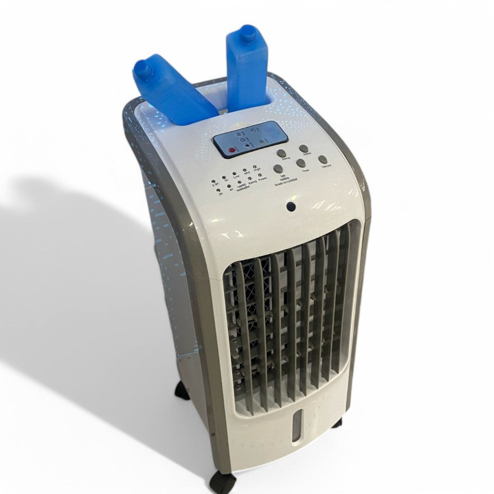 Ventilatore rinfrescatore ecologico 80W 3 velocità con display LED 4 lt. 24,7x27xH58 cm