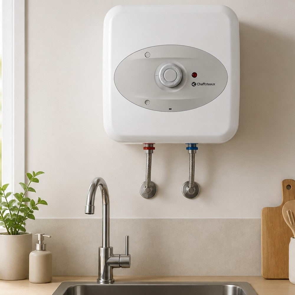 Scaldabagno elettrico sopralavello 10 litri in alluminio classe energetica A