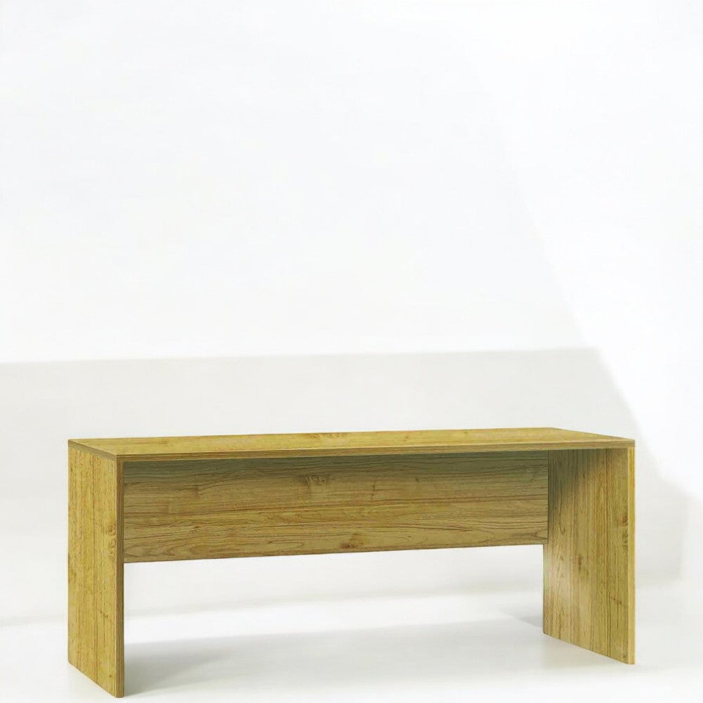 scrivania moderna 180 cm rovere chiaro mdf design elegante per ufficio o studio dimensioni 180x69x76 cm
