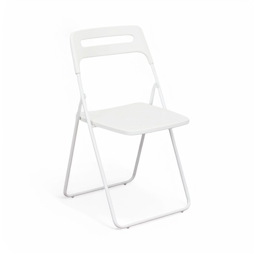 Sedia senza braccioli in resina impilabile con schienale aperto 40x43xH78 cm Elettra