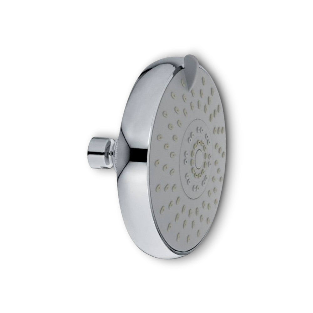 Soffione doccia tre getti in abs cromato anticalcare attacco universale mezzo pollice per bagno moderno ed elegante
