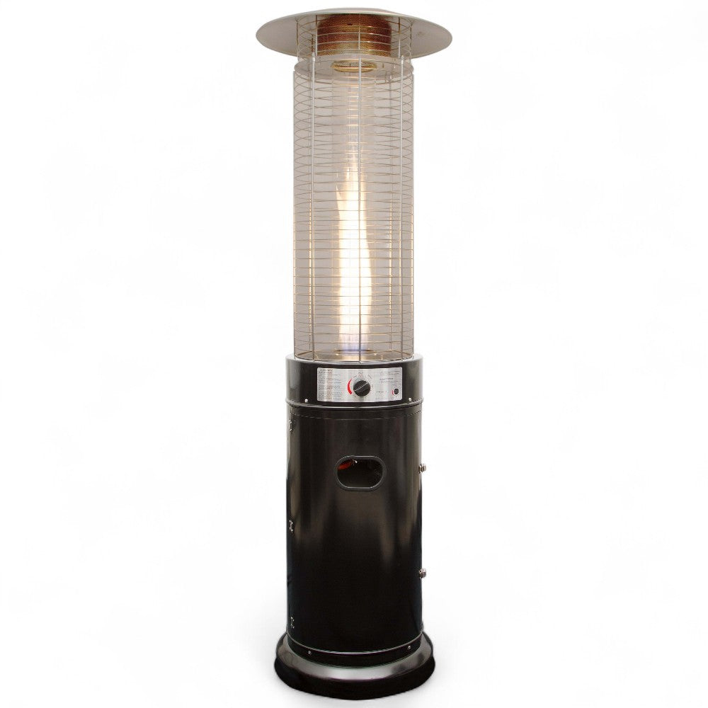 Stufa a gas termopatio da esterno modello fungo H183 cm Design 11Kw con ruote per spostamento