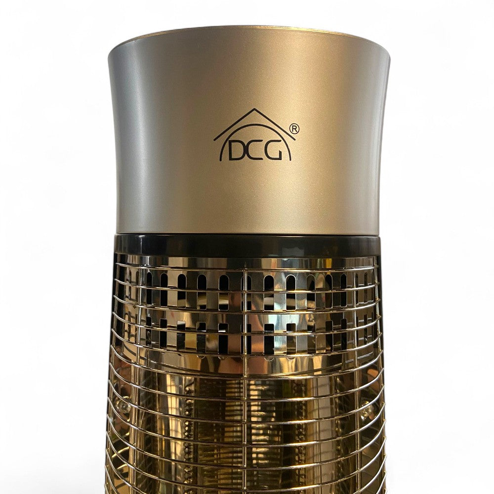 Stufa elettrica a cilindro al carbonio e in acciaio inox 900 watt