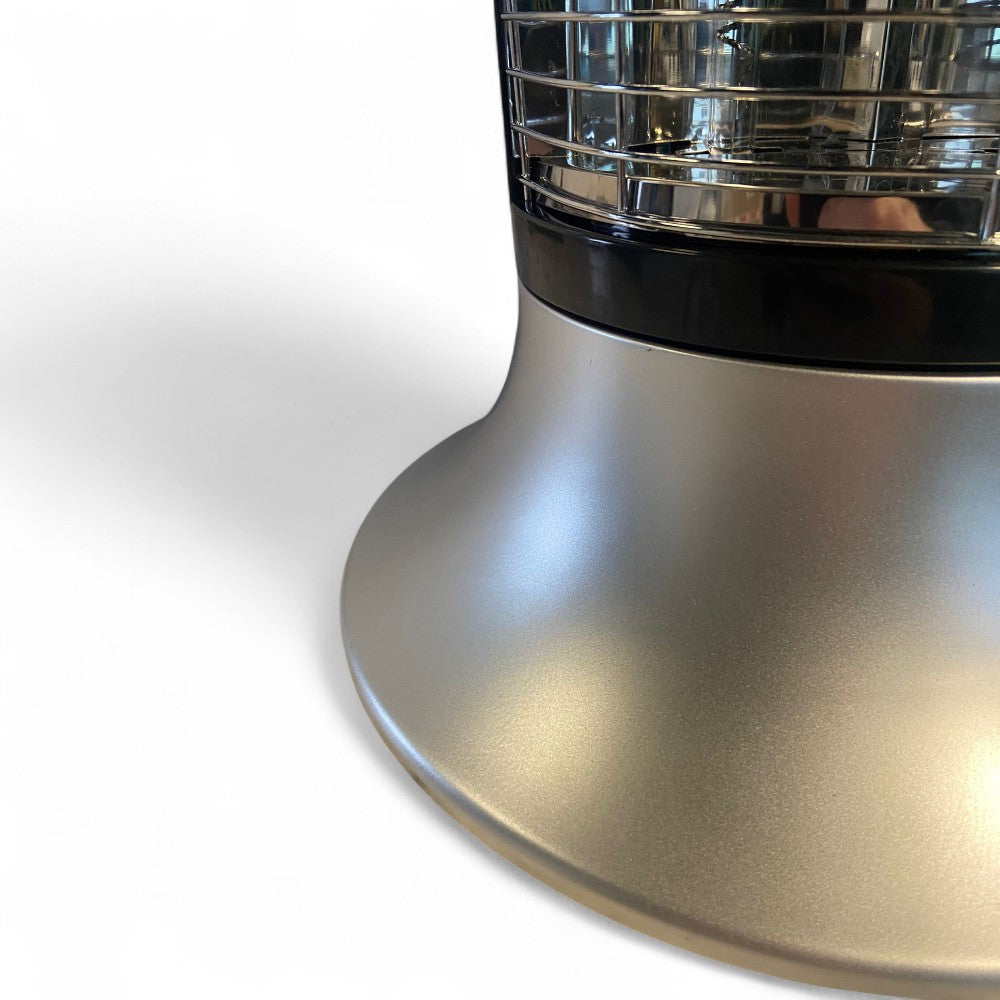 Stufa elettrica a cilindro al carbonio e in acciaio inox 900 watt