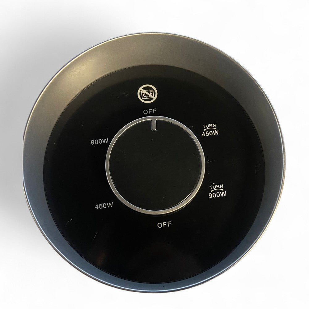 Stufa elettrica a cilindro al carbonio e in acciaio inox 900 watt