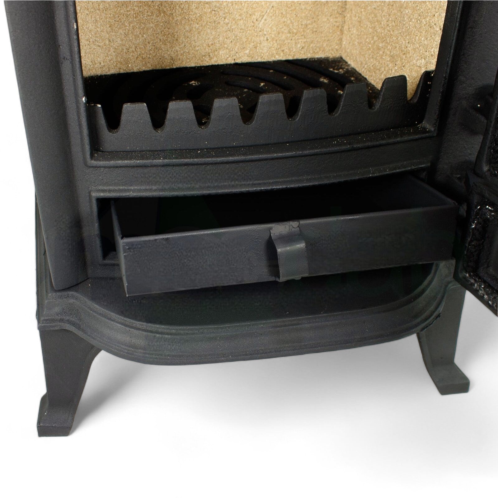 Stufa riscaldamento a legna in ghisa 38x33xH53 cm 4 kw