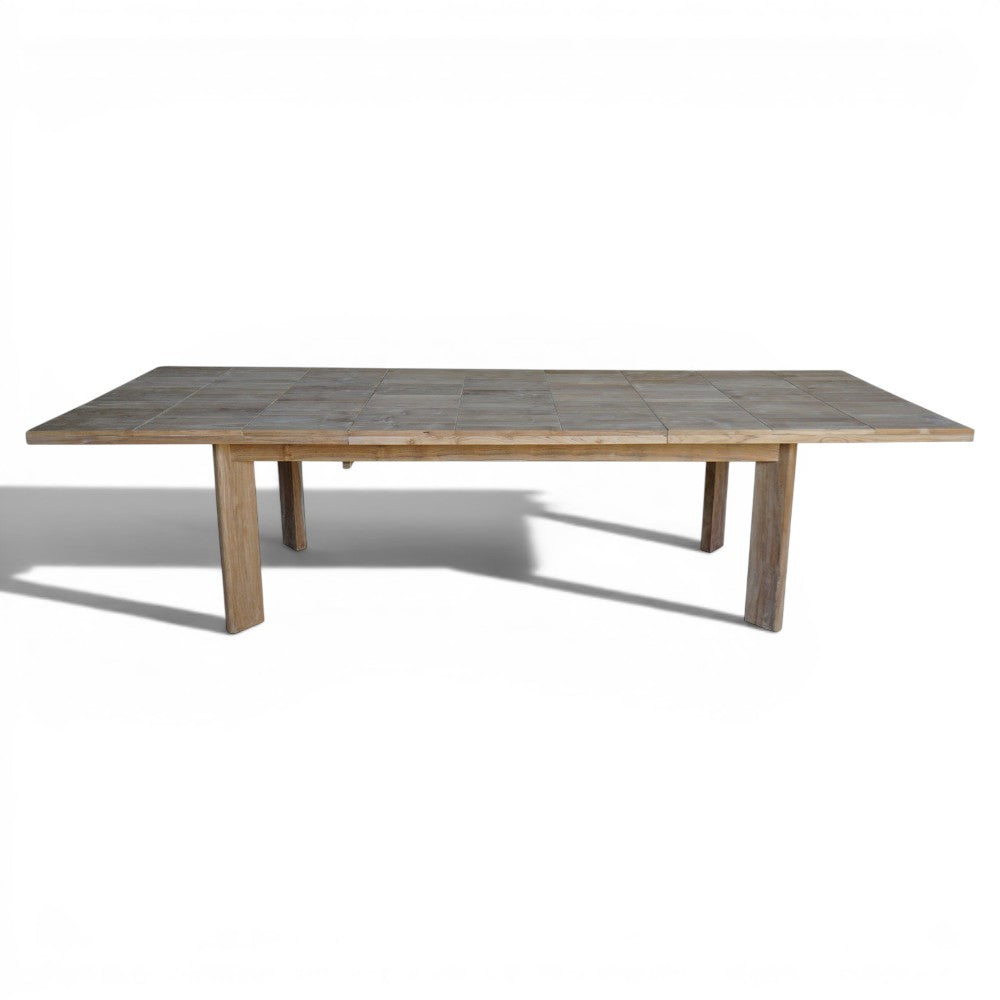 Tavolo allungabile estensibile 200/300x100xH75 cm in legno teak Benar