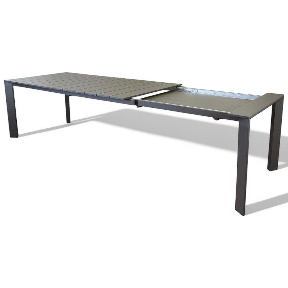 Tavolo estensibile in alluminio taupe 215/280x100xH75cm da giardino Sacramento