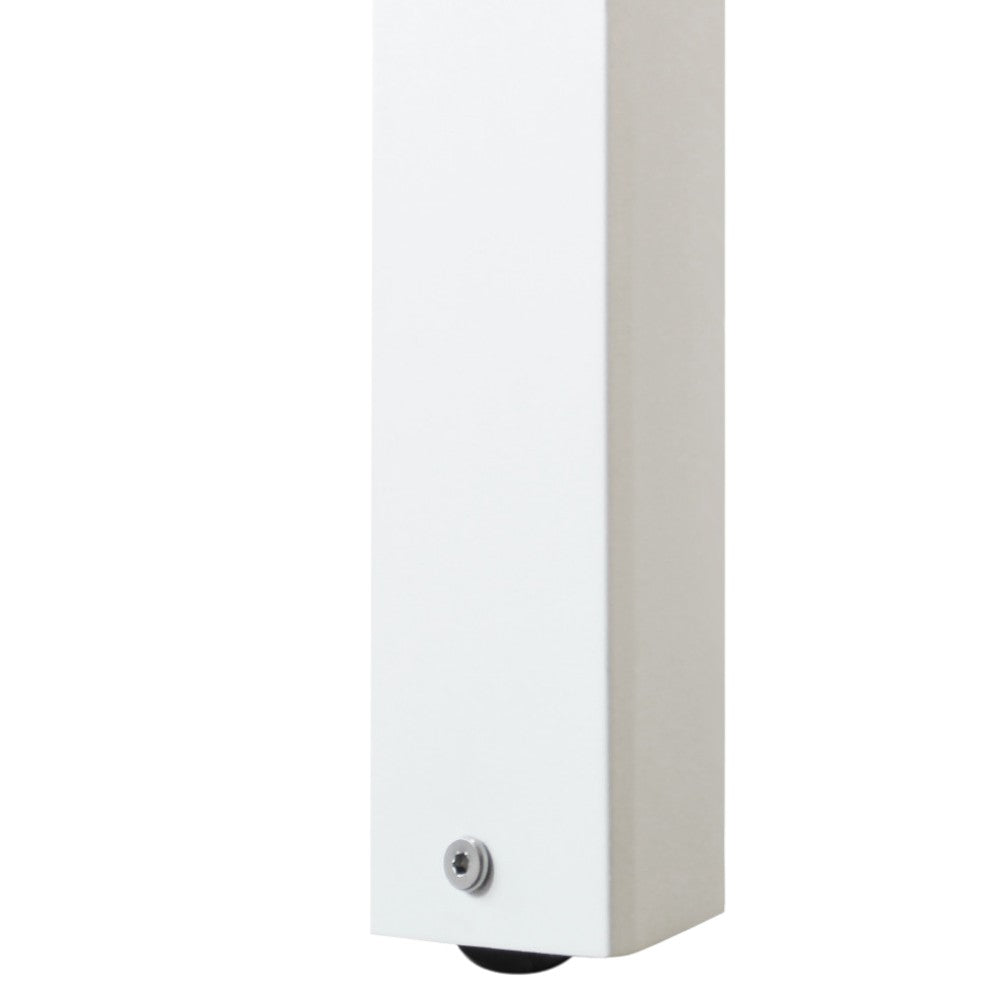 Tavolo allungabile rettangolare con struttura in alluminio bianco 182x90xH75 cm Nasvill